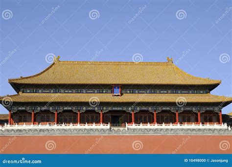 Splendid Building of Forbidden City Stock Photo - Image of roof, china: 10498000