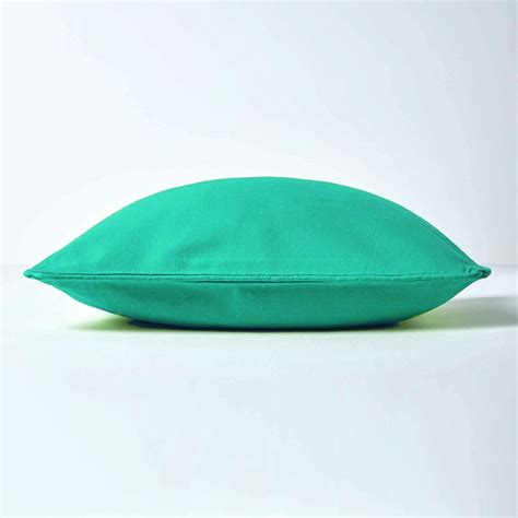 Aurave Aqua Green Plain Cotton Cushion Cover 1 Pc | Shop Now – AURAVE