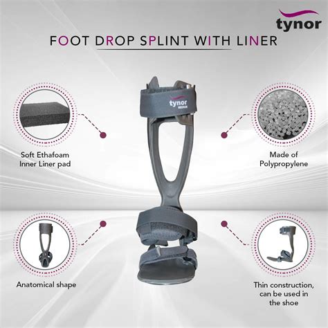 Tynor AFO Foot Drop Brace Splint Ankle Orthosis Leaf India | Ubuy