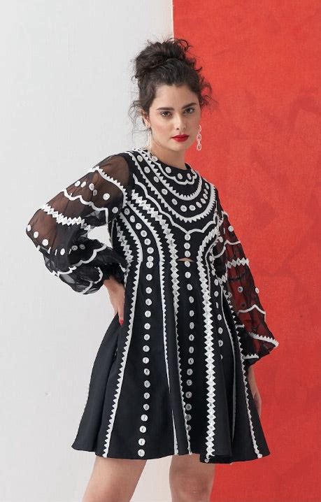 DECO 3D Applique Dress – Vidhi Wadhwani