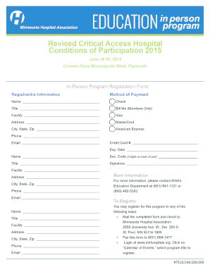 Fillable Online Revised Critical Access Hospital Conditions of Fax ...