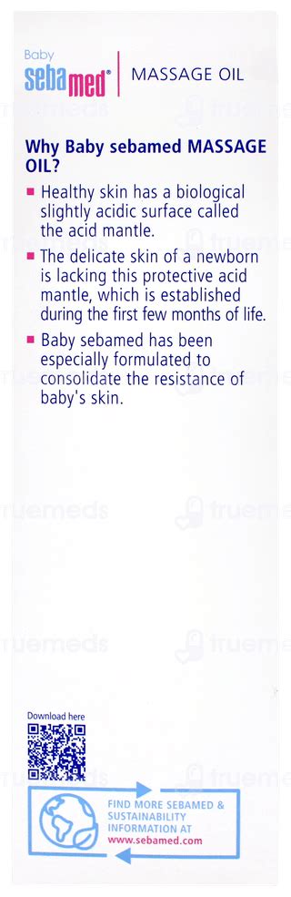 Sebamed Baby Massage Oil 150 Ml - Uses, Side Effects, Dosage, Price ...