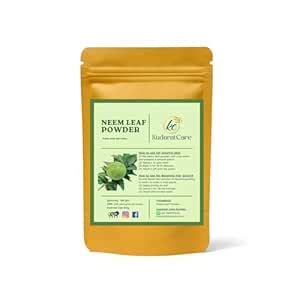 KC KUDARATCARE Pure & Natural Neem Leaf Powder for Glowing Skin & Hair ...