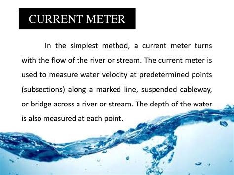 Image result for Current Meter Method