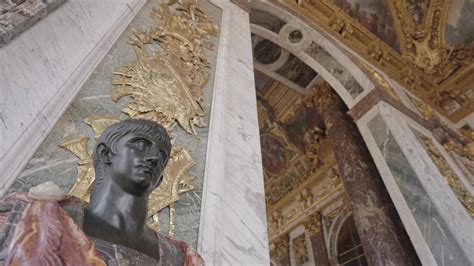 Versailles, France - March 19, 2024 - The Hall of Mirrors is a grand ...