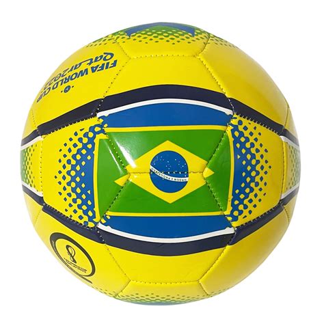 FIFA World Cup Soccer Ball Size 5, Brazil Flag - Walmart.com