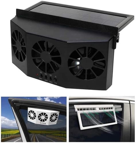 Buy Tonquu Solar Powered Car Ventilator, Solar Powered Car Exhaust Fan ...
