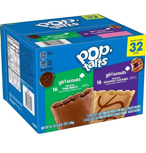 Amazon.com: (5) FIVE BOXES POP TARTS Girl Scout Cookies Variety Pack, 32 Count Toaster Pastries ...