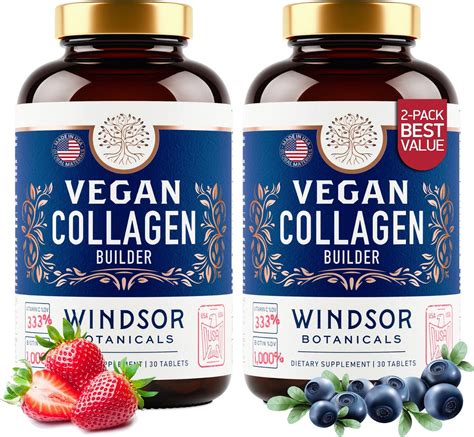 Amazon.com: Vegan Collagen Booster Tablets - Cruelty-Free Vegan Collagen Supplements - Biotin ...