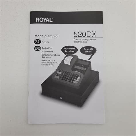 Royal 520Dx Cash Register Setup at Isabelle Rivers blog