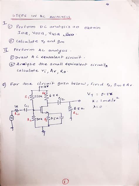 BJT Small Signal Analysis Solved Problems 的图像结果