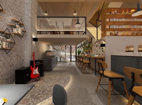 现代咖啡厅 - 效果图交流区-建E室内设计网