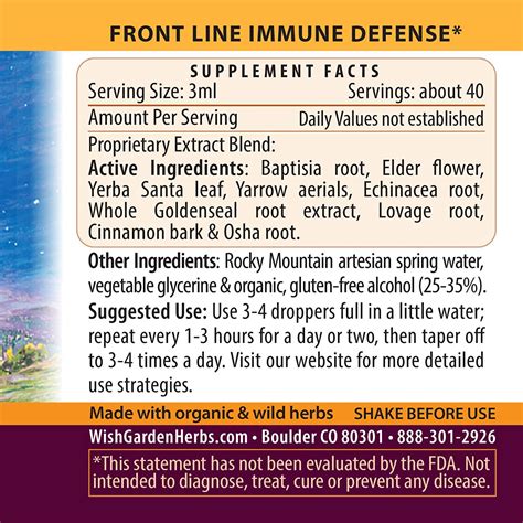 WishGarden Herbs Kick-Ass Immune Activator - Organic Herbal Immune ...