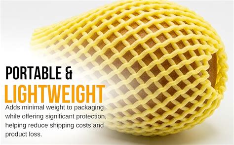 Blue Max Fruit Packaging Foam Net – 50mm x 5M Reusable Protective Wrap ...