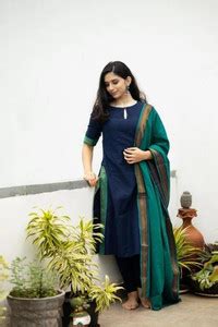 Maa Bhakti Enterprise Woven Kurta, Trouser/Pant & Dupatta Set - Buy Maa ...