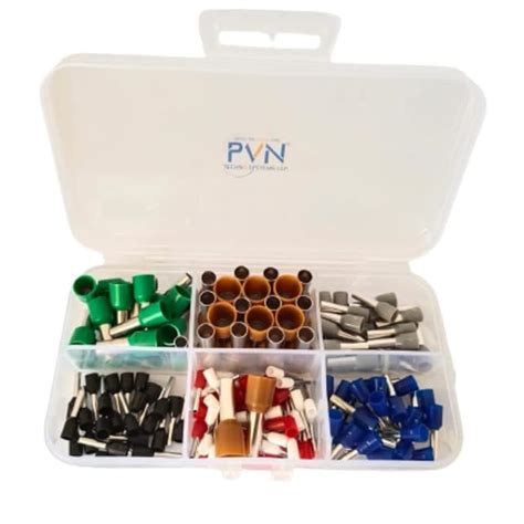 PVN Assortment Ferrule Wire Copper Crimp Connector, Electronic Wire ...