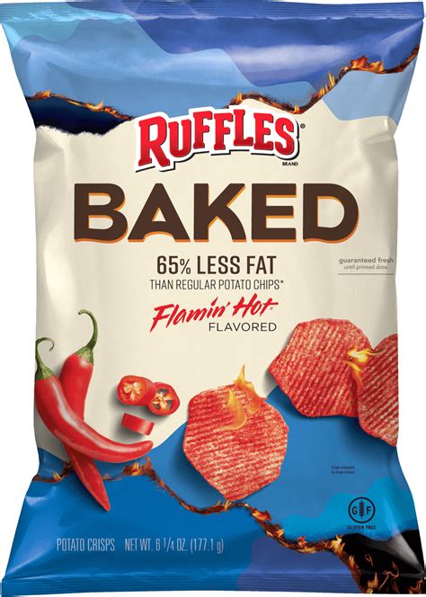 Ruffles® BAKED Flamin’ Hot® Potato Crisps | FritoLay