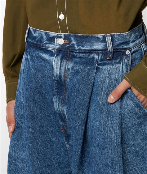 Denim Jeans Pleated