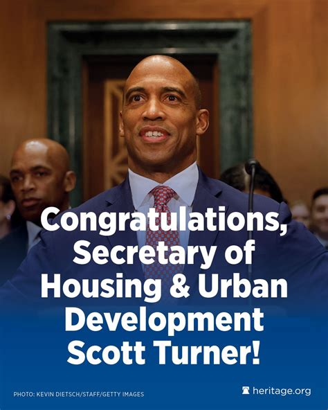 Congratulations, Secretary of Housing and Urban Development Scott ...