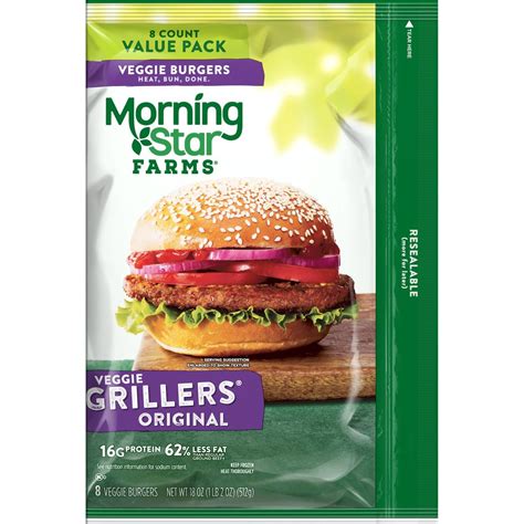 Morningstar Farms Grillers Original Veggie Burgers – Frozen – 18oz/8ct ...