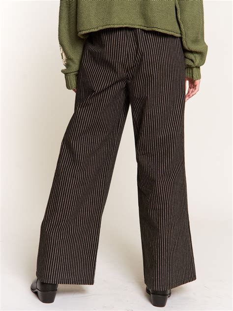 Black Stripe Linen Pants – The Native One