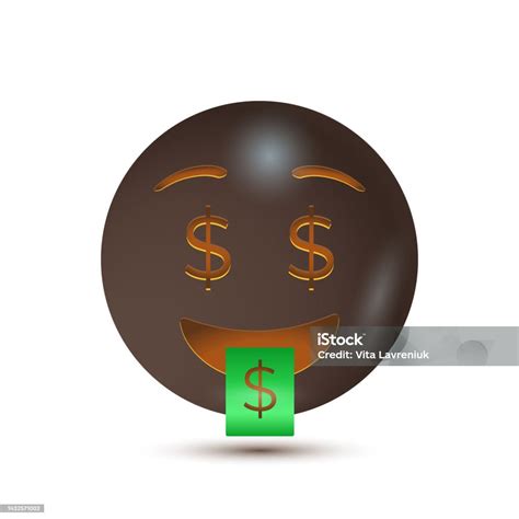 Money Mouth Face Dollar Sign Eyes Money Face Vector Illustration Emoji ...