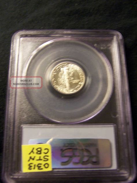 Wonderful Wwii Mercury Dime 1941 - D Pcgs Certified Ms - 65 W/ Full Bands