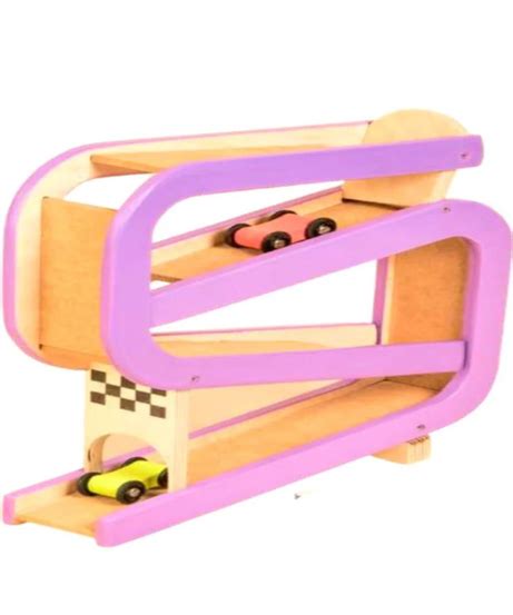 Curious Cub Car Tracker Wooden Ramp for Toddlers Montessori Toys India ...