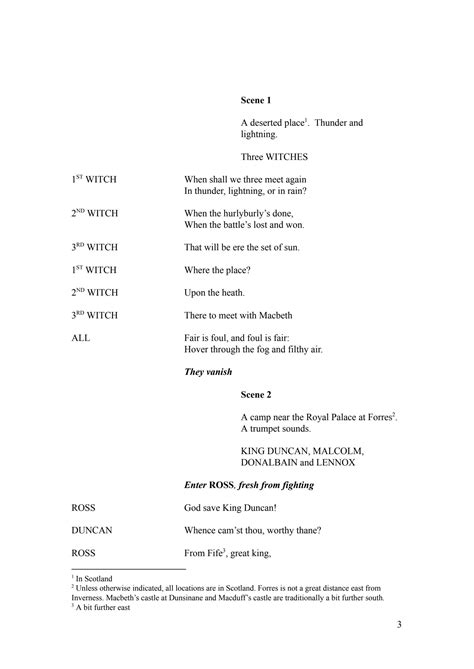 Image result for Macbeth Script