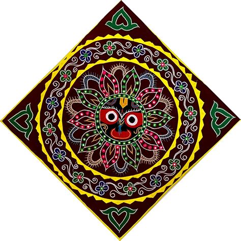 Cloth Applique Handcrafted Wall Hanging (Chandua) from Pipli Odisha ...