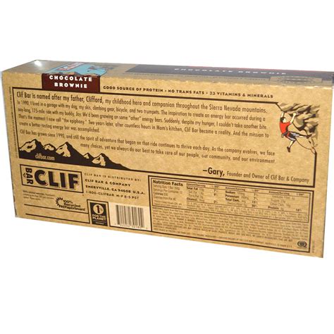 Clif Bar Nutrition Facts Chocolate Brownie | Besto Blog