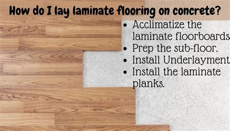 Laminate Flooring How To Install On Concrete - Clsa Flooring Guide