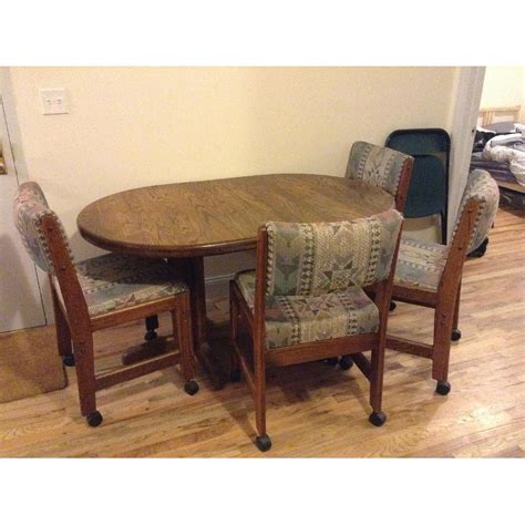Dining Room Table With Rolling Chairs at Samantha Tennant blog