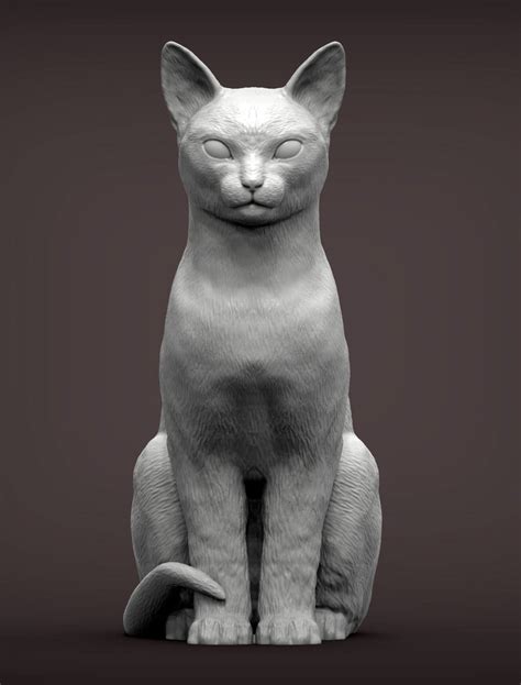 Abyssinian Cat 3D Print Model by Alexander3dart