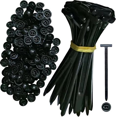 Amazon.com: 100PCS Nylon Universal Cable Tie Buckle – Heavy Duty Self-Locking Zip Ties Holder ...