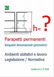 altezza davanzale finestra parapetti permanenti requisiti dimensionali geometrici altezza davanzale finestra parapetti permanenti requisiti dimensionali geometrici