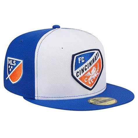 Men's New Era White/Blue FC Cincinnati 2024 Kick Off Collection 59FIFTY ...