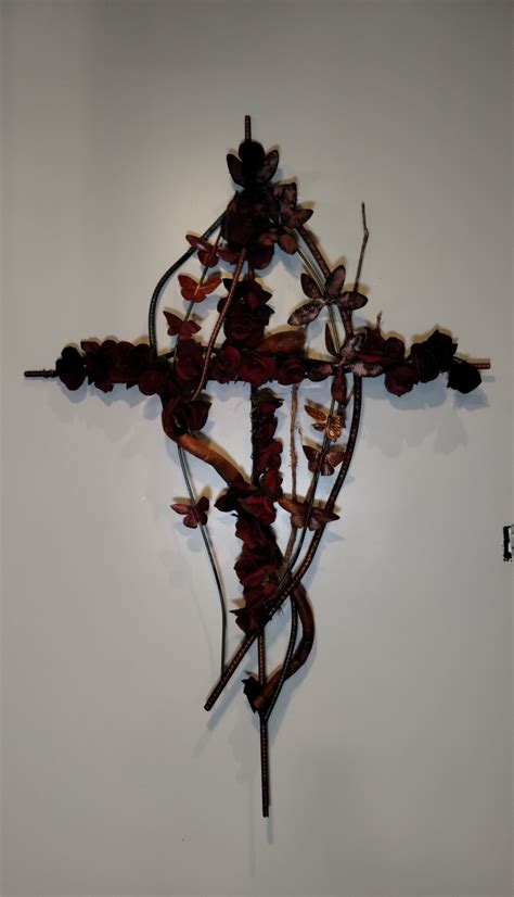 Rose Cross Tattoo Sculpture — Violet's Garage