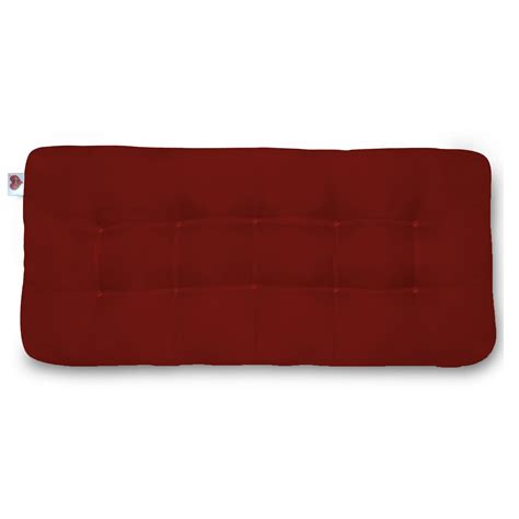 Maroon Long Bench Fibre Cushions – Coozly