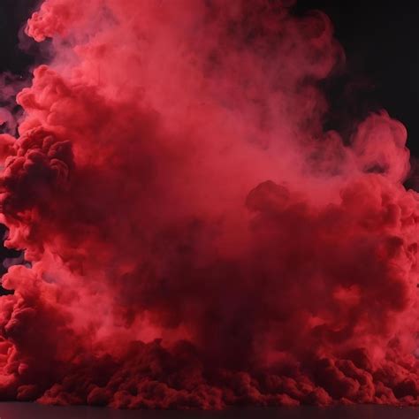 Red smoke in studio | Premium AI-generated image