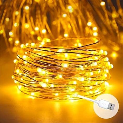 Party Propz Led Rice Lights - 10 M, 100 LED, Fairy Lights USB Operated ...