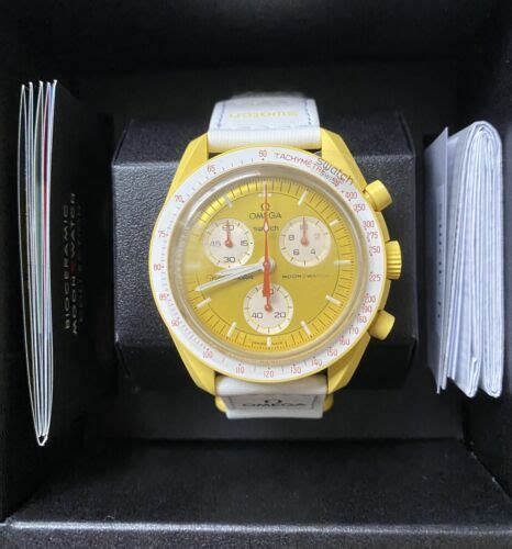Buy Omega X Swatch Speedmaster moonswatch Sol Amarillo Para Hombre ...