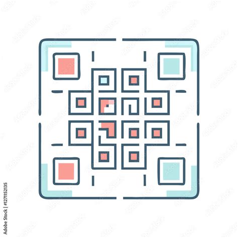 qr code icon, qr code vector illustration-simple illustration of qr ...