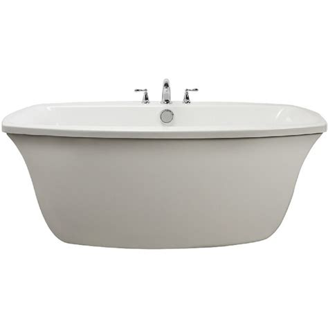 Jacuzzi Primo 34-in x 66-in White Acrylic Oval Freestanding Soaking ...