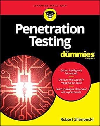 Penetration Testing For Dummies eBook : Shimonski, Robert: Amazon.in ...
