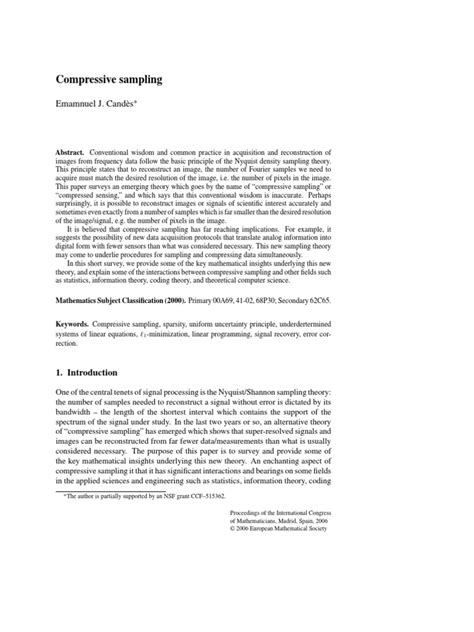 Image result for Compressive Sampling