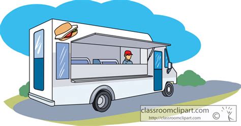 Hit the Road with Our Collection of Food Truck Cliparts