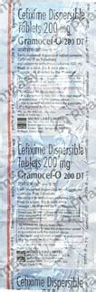 Gramocef O Dt 200 MG Tablet (10): Uses, Side Effects, Price & Dosage ...