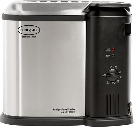 Masterbuilt Butterball XL 1650W Electric 20 lb Turkey Fryer, Stainless ...