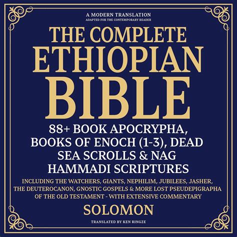 Amazon.com: The Complete Ethiopian Bible, 88+ Book Apocrypha, Books of ...